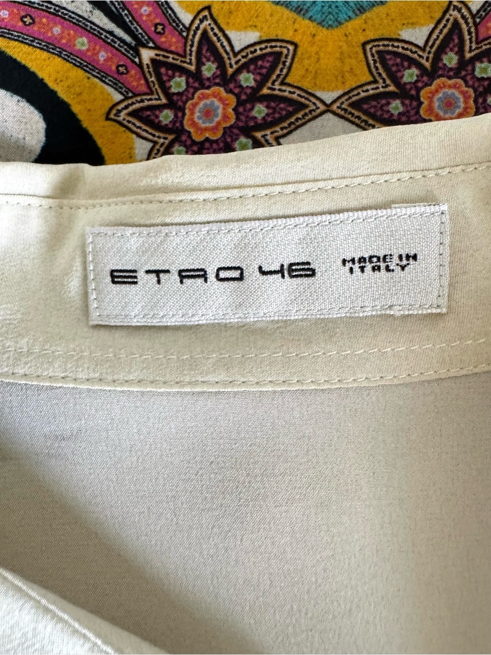 ETRO Multicolor Silk Blouse 10/46 ITALY - Picture 5 of 7